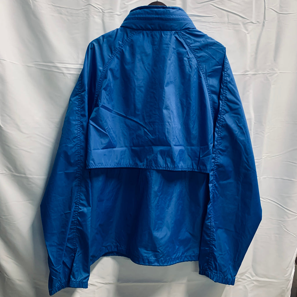 【中古】【古着】Eddie Bauer 無地 ナイロンジャケット ブルー XLサイズ