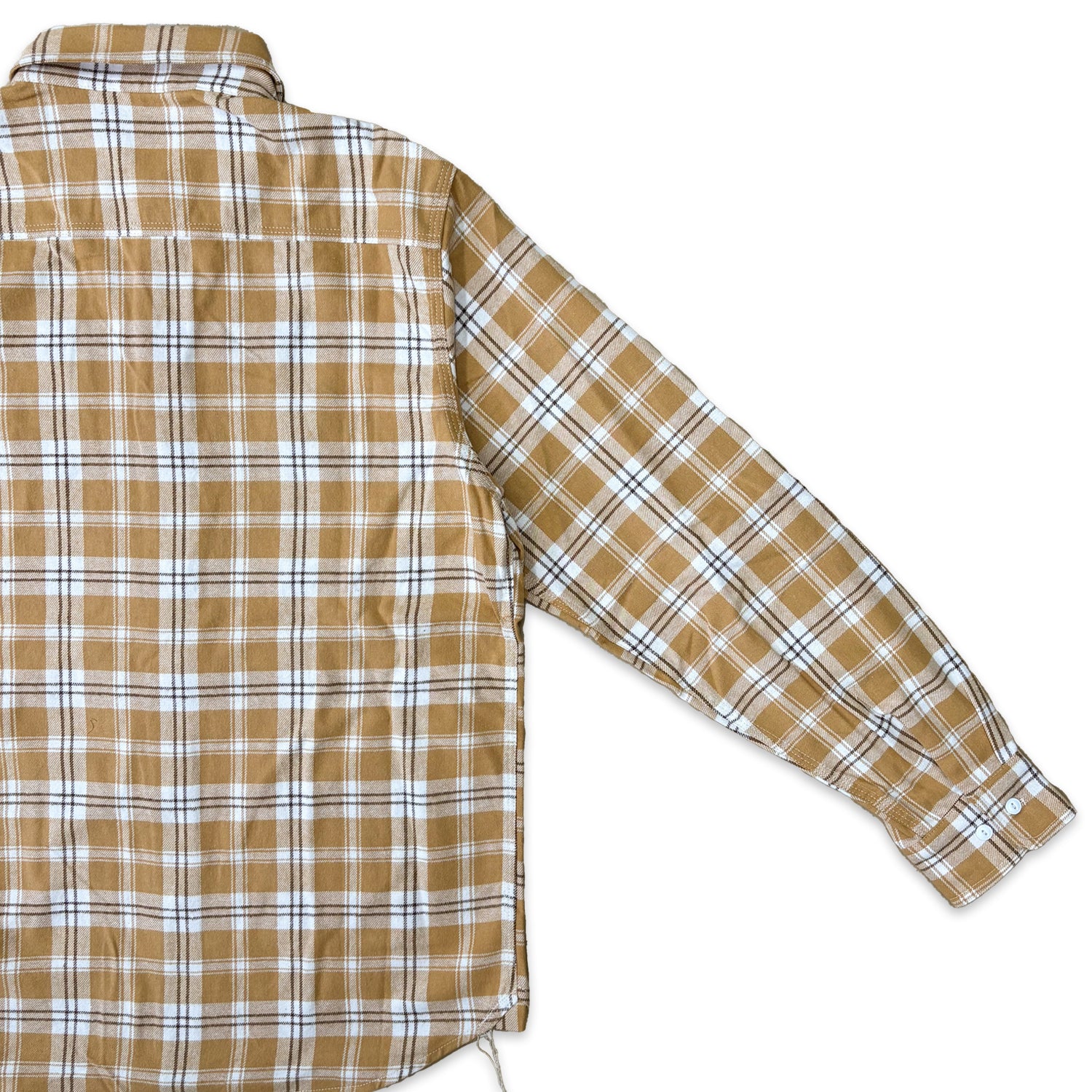 先染めコットン チェックフランネルワークシャツ / Cotton Flannel Check Shirt 【Amber Threads】