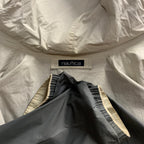 【中古】【古着】NAUTICA リバーシブル アウタージャケット グレー×ホワイト Mサイズ
