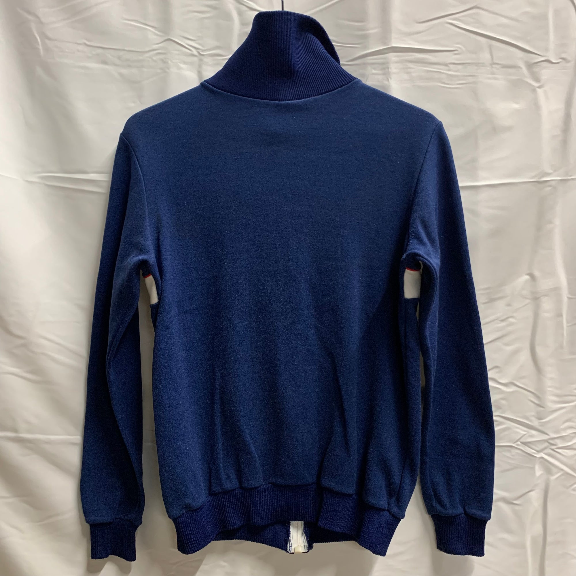【中古】【古着】 ワンポイント トラックジャケット ネイビー×ホワイト