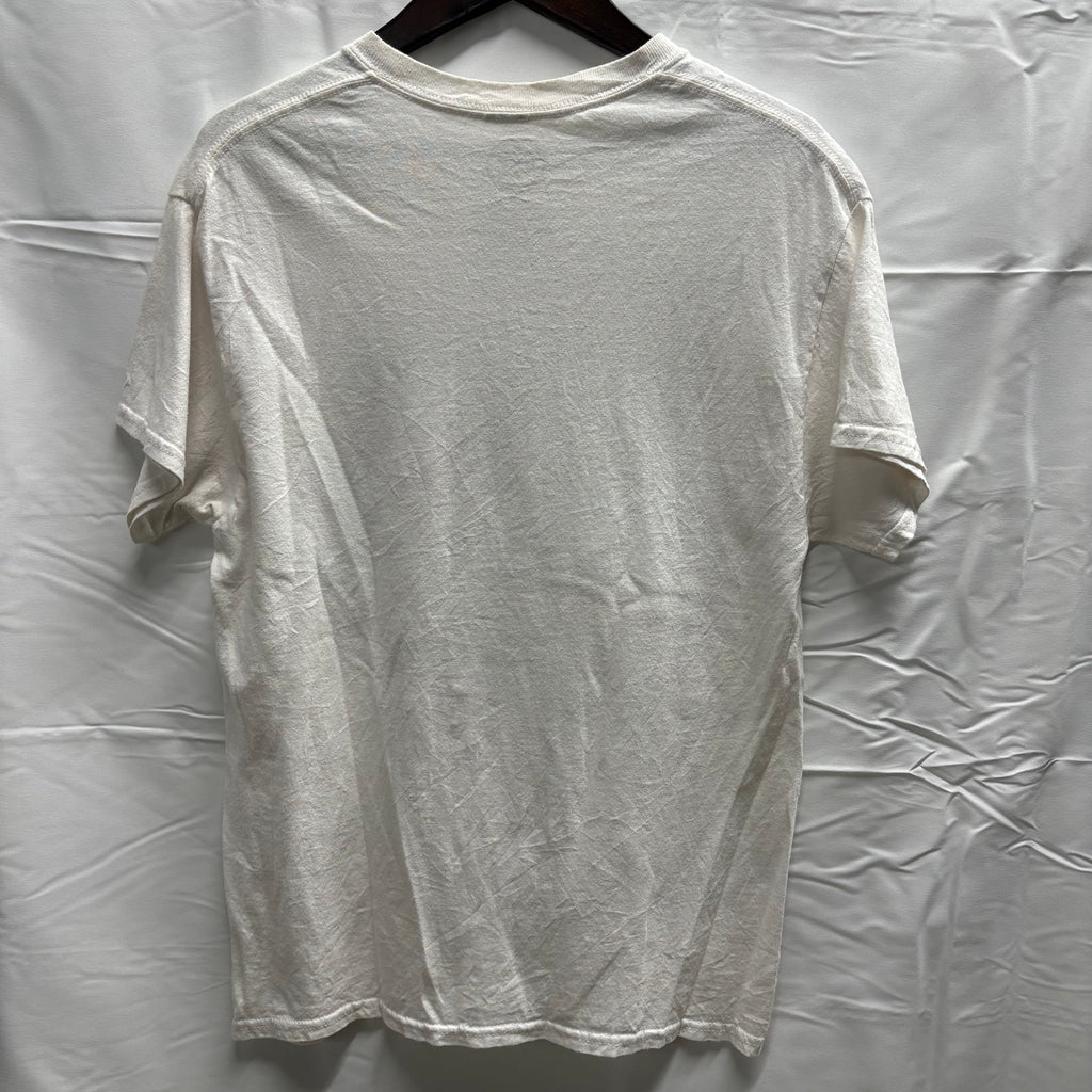 【古着】DOM プリント S/S カットソー ホワイト Mサイズ