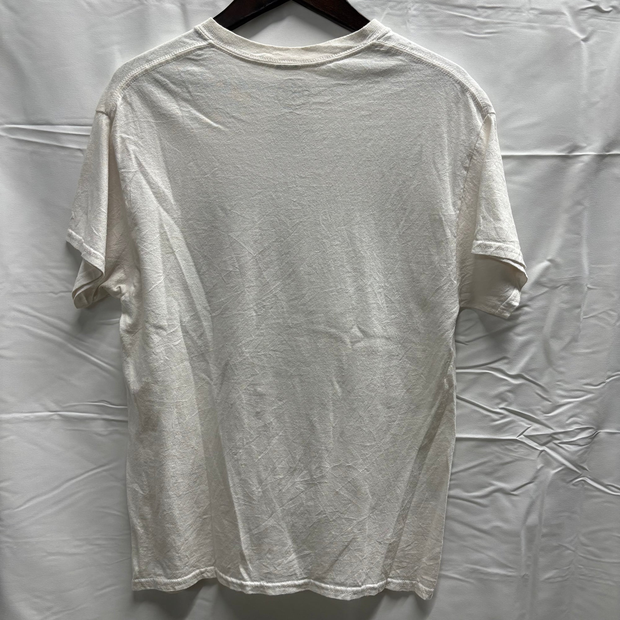 【古着】DOM プリント S/S カットソー ホワイト Mサイズ