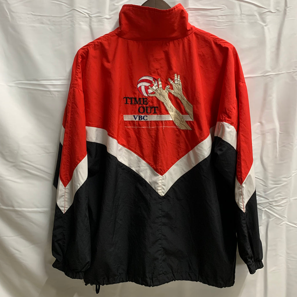 【中古】【古着】Reach Sports ロゴ  レッド×ブラック×ホワイト