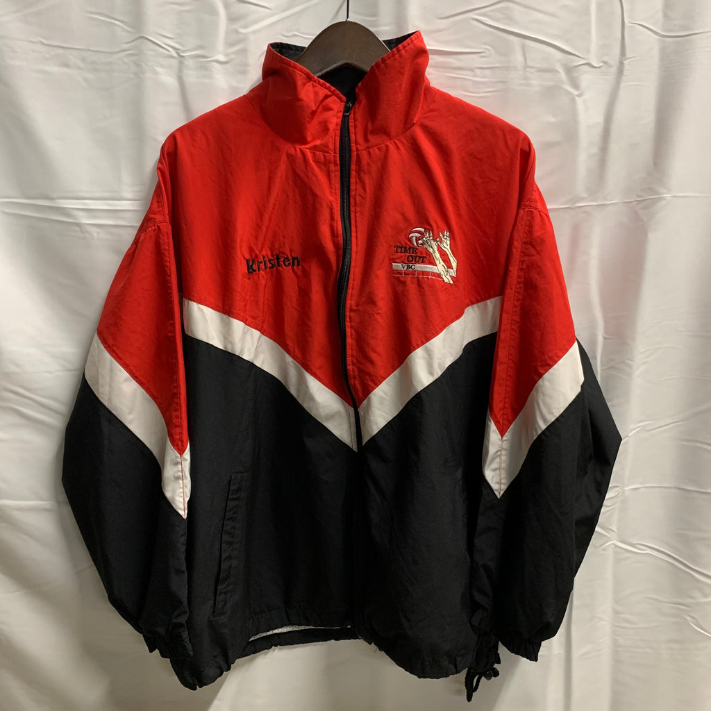 【中古】【古着】Reach Sports ロゴ  レッド×ブラック×ホワイト