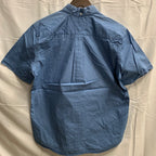 【中古】【古着】TOMMY HILFIGER 無地 シャツ ブルー Mサイズ