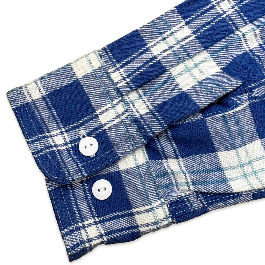 先染めコットン チェックフランネルワークシャツ / Cotton Flannel Check Shirt 【Amber Threads】