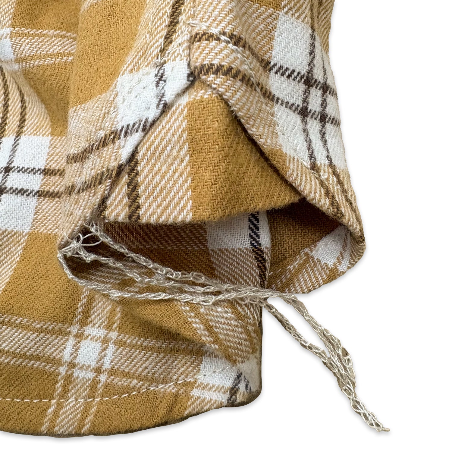 先染めコットン チェックフランネルワークシャツ / Cotton Flannel Check Shirt 【Amber Threads】