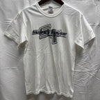 【古着】GILDAN プリント S/S カットソー ホワイト Sサイズ