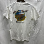 【古着】GILDAN プリント S/S カットソー ホワイト Sサイズ