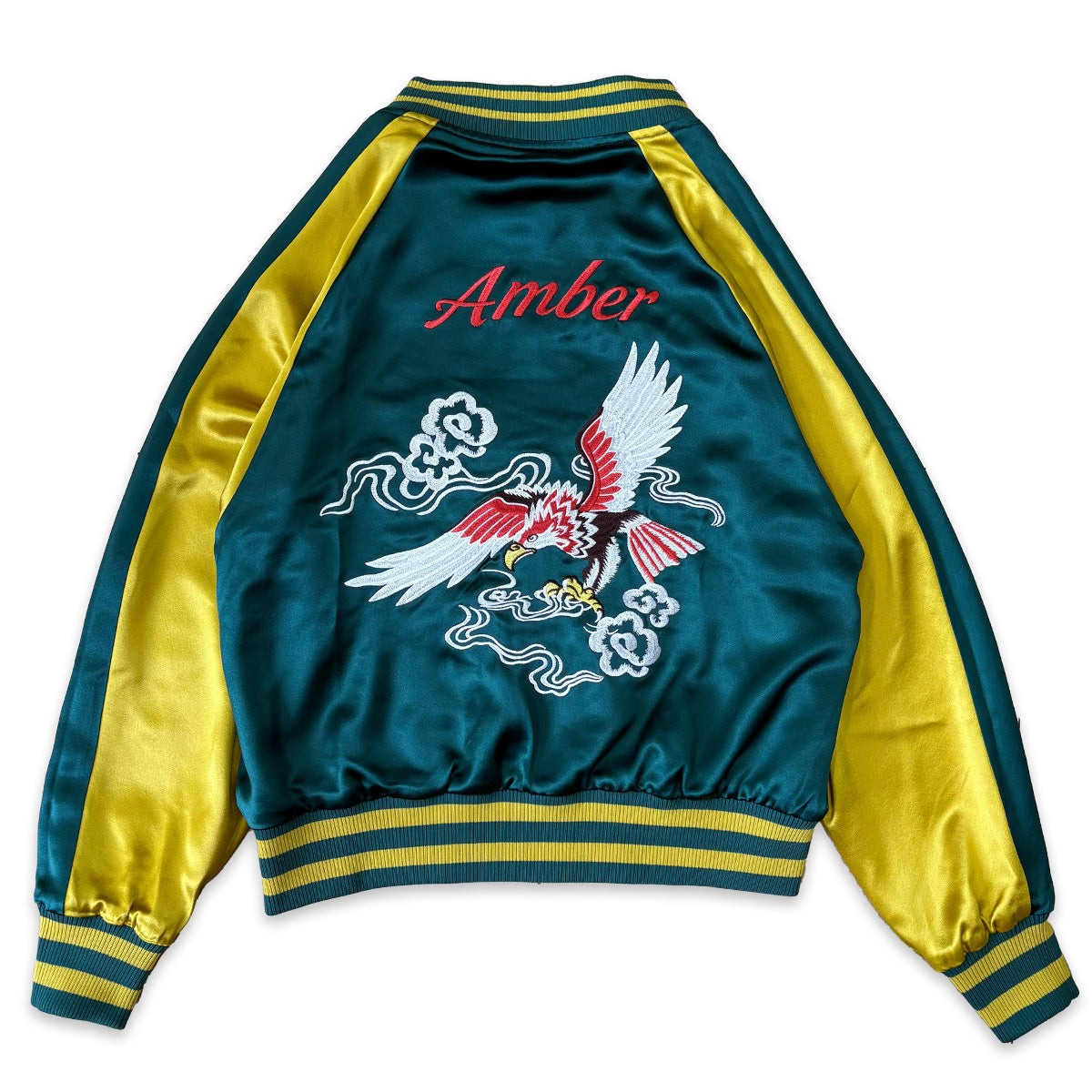 アセテートサテン リバーシブル スーベニアジャケット 鷲 龍 / Reversible Souvenir Jacket 【Amber Threads】