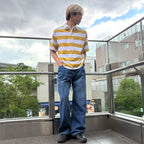 半袖ボーダーラガーシャツ / S/S Rugby Shirt【Amber Street】
