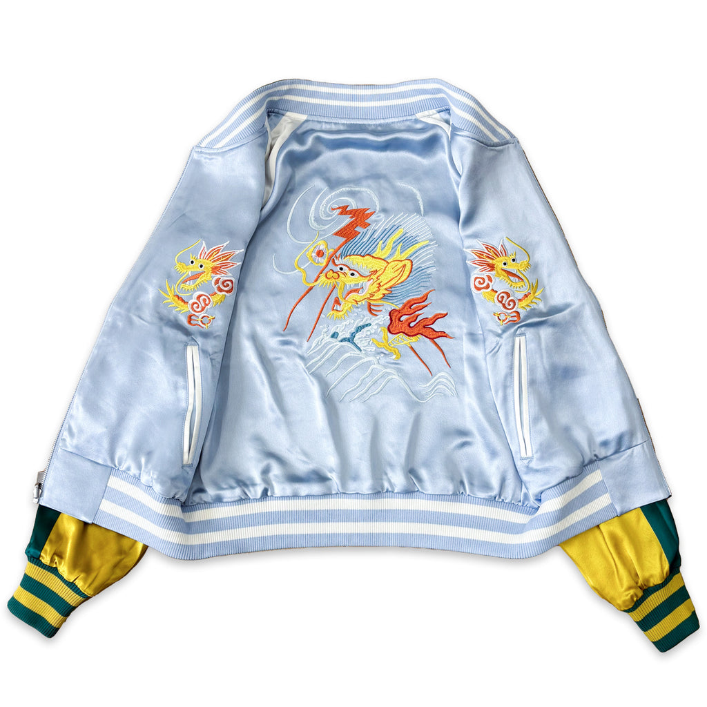 アセテートサテン リバーシブル スーベニアジャケット 鷲 龍 / Reversible Souvenir Jacket 【Amber Threads】
