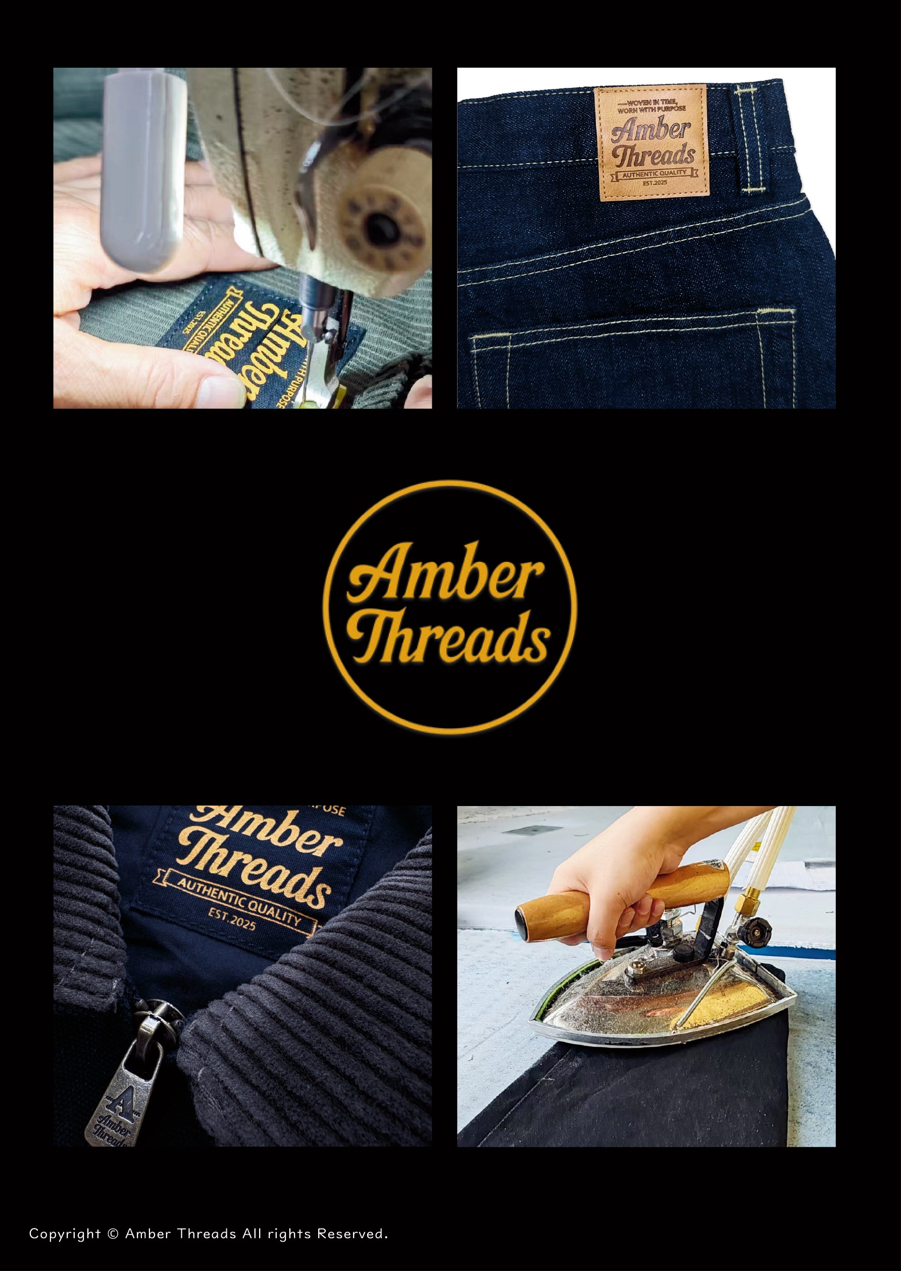 アパレルブランドAmber Threads(アンバースレッズ)のLOOKBOOK。ロゴ部分のカタログがご覧頂けます。