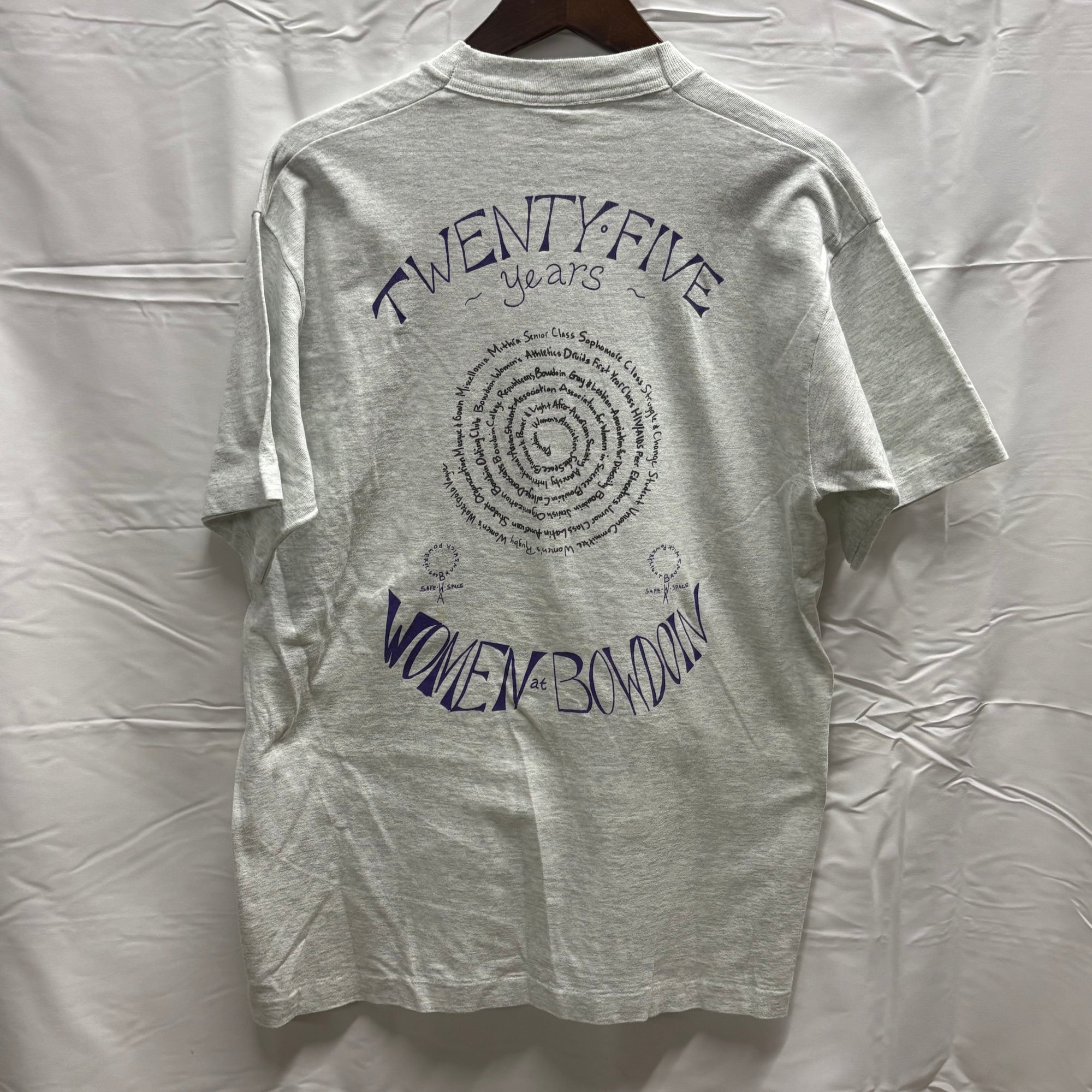 【古着】FRUIT OF THE ROOM プリント S/S カットソー グレー Lサイズ