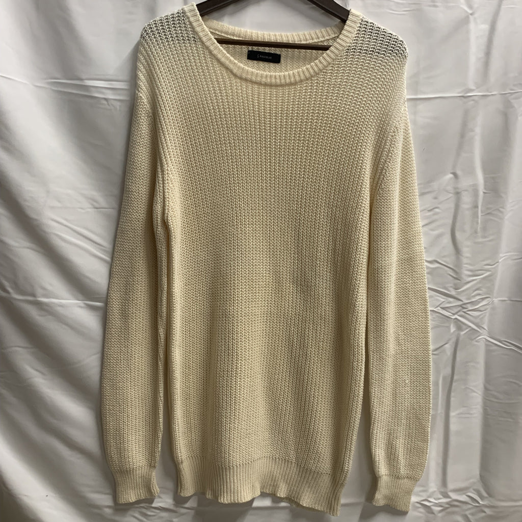 【中古】【古着】RAGEBLUE 無地 ニット アイボリー Mサイズ