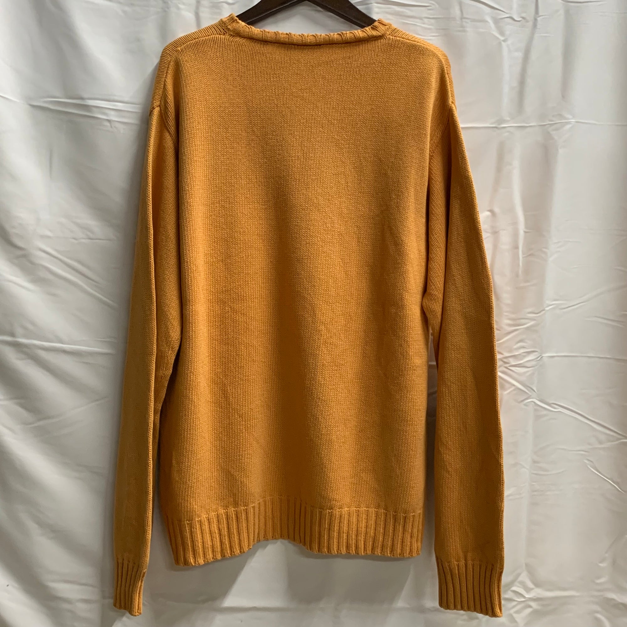 【中古】【古着】Timberland 無地 ニット オレンジ Mサイズ
