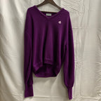 【中古】【古着】IZOD  無地 ニット パープル