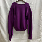 【中古】【古着】IZOD  無地 ニット パープル