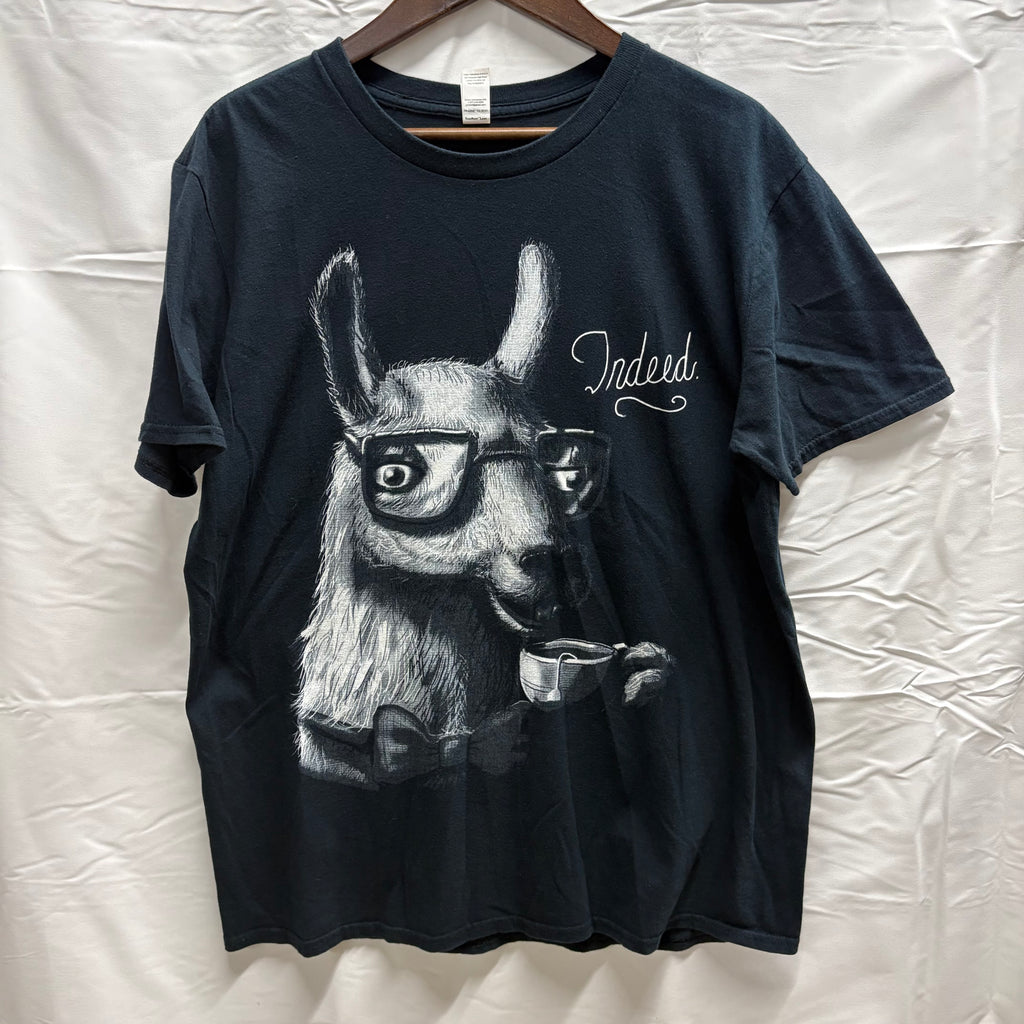 【中古】【古着】anvil プリント S/S カットソー ブラック