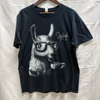 【中古】【古着】anvil プリント S/S カットソー ブラック