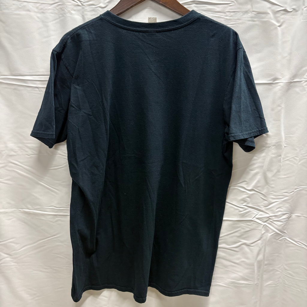【中古】【古着】anvil プリント S/S カットソー ブラック