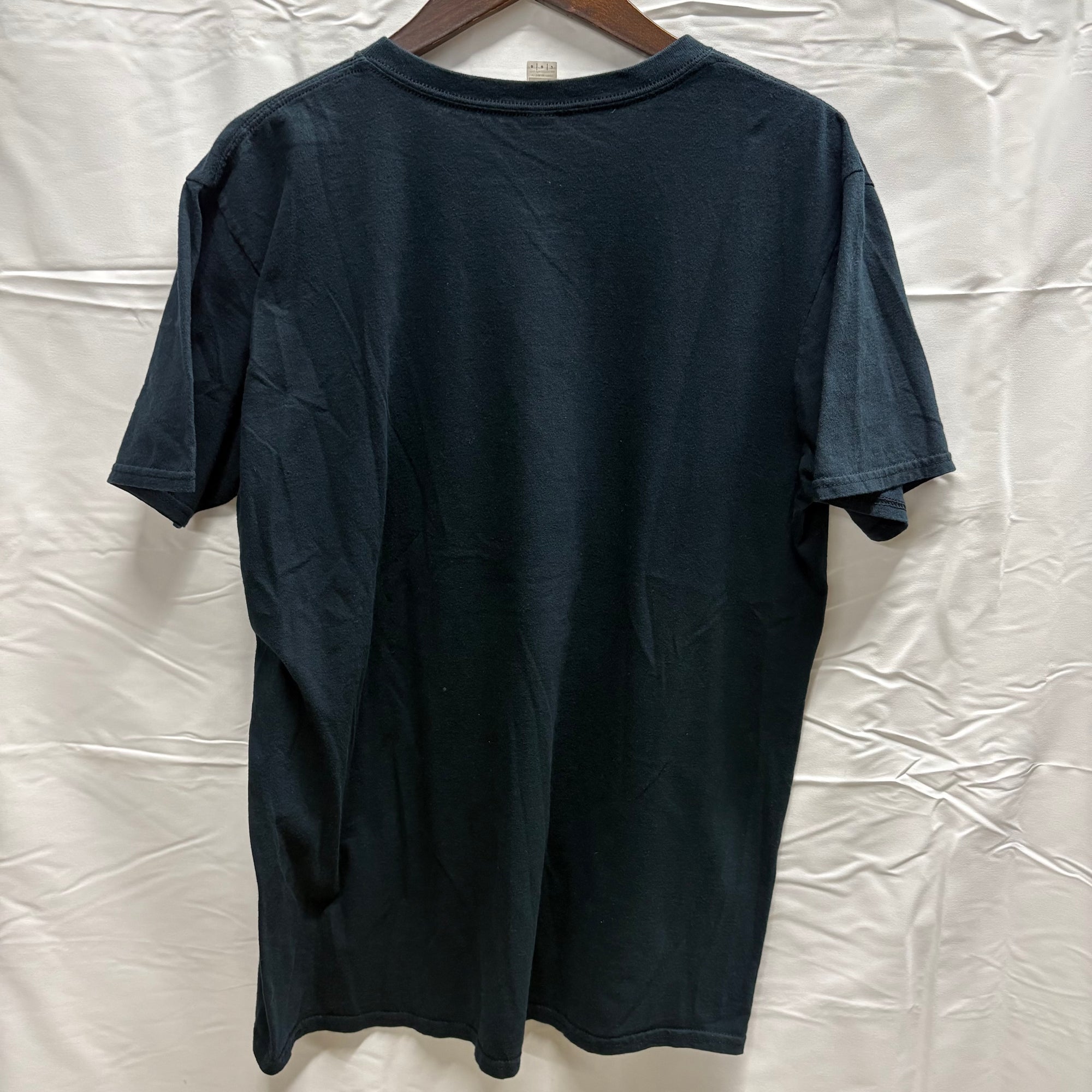【中古】【古着】anvil プリント S/S カットソー ブラック
