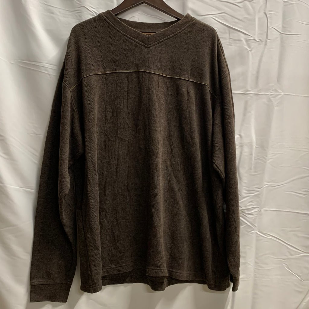 【中古】【古着】Columbia 無地 ニット ダークブラウン