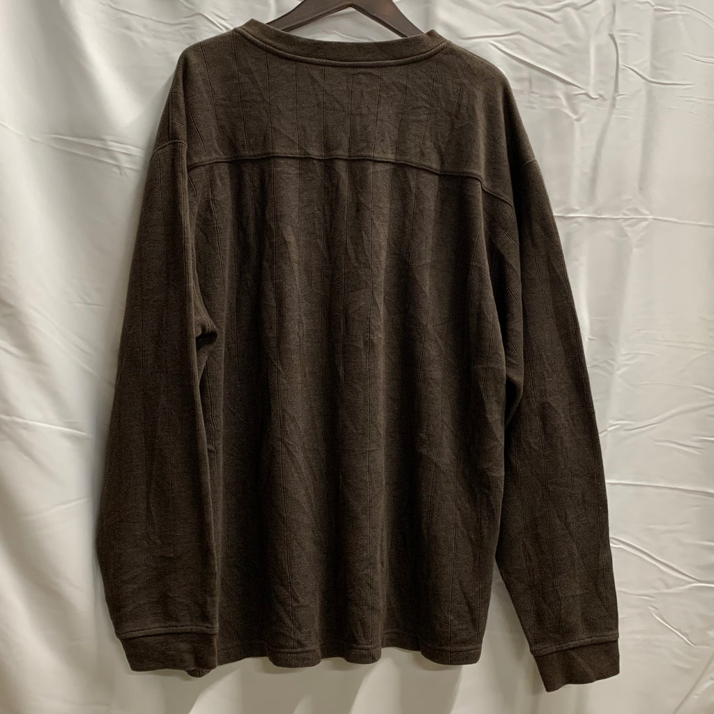 【中古】【古着】Columbia 無地 ニット ダークブラウン