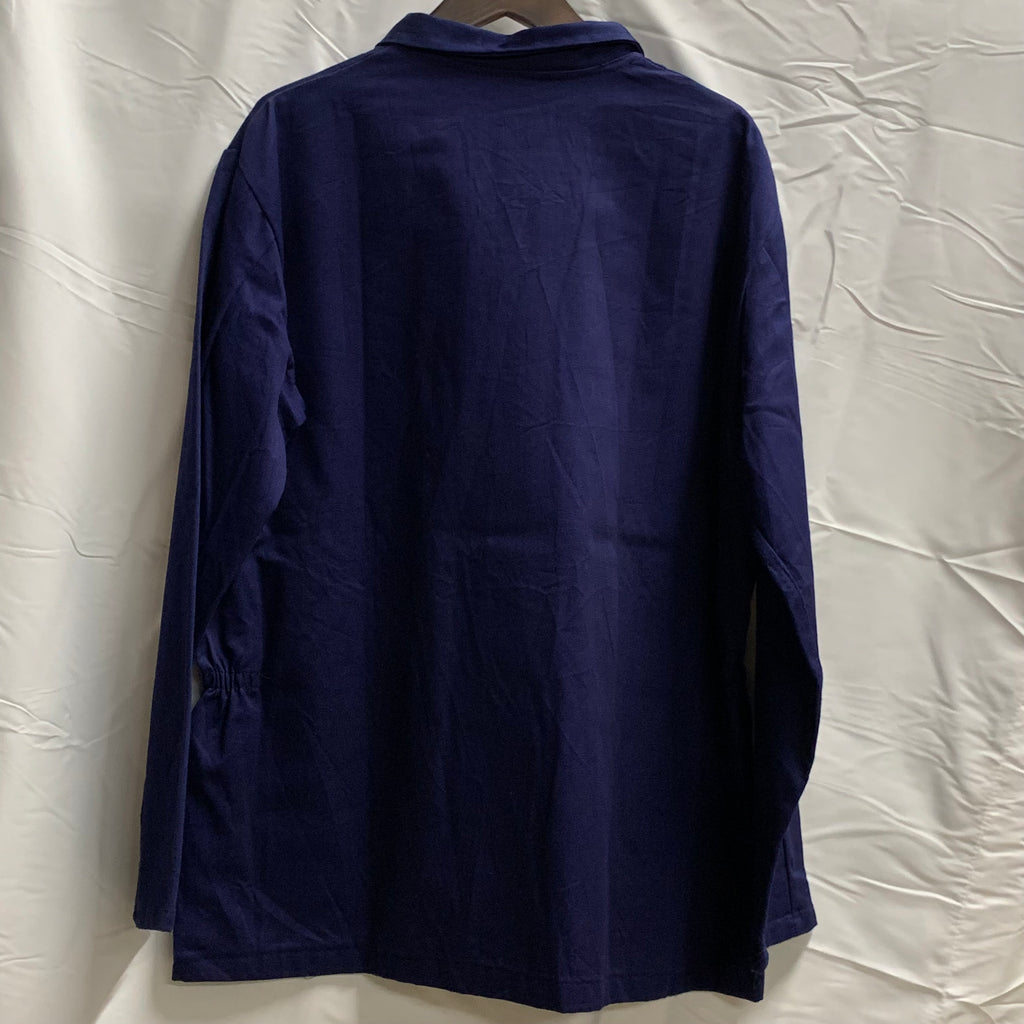 【中古】【古着】ワンポイント ジャケット ネイビー