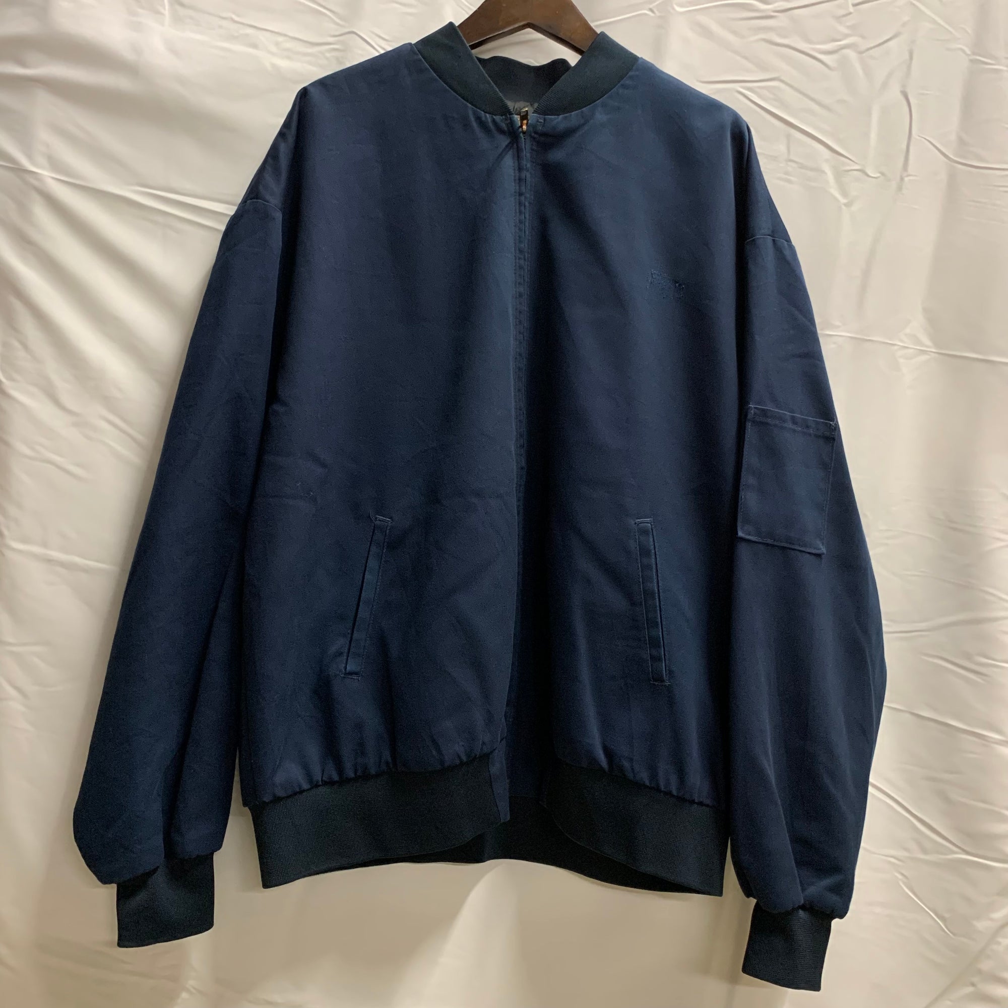【中古】【古着】RED KAP 無地 ジャケット ネイビー