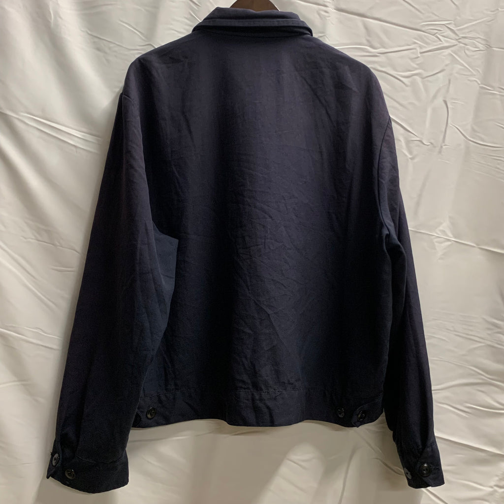 【中古】【古着】 無地 ジャケット ネイビー