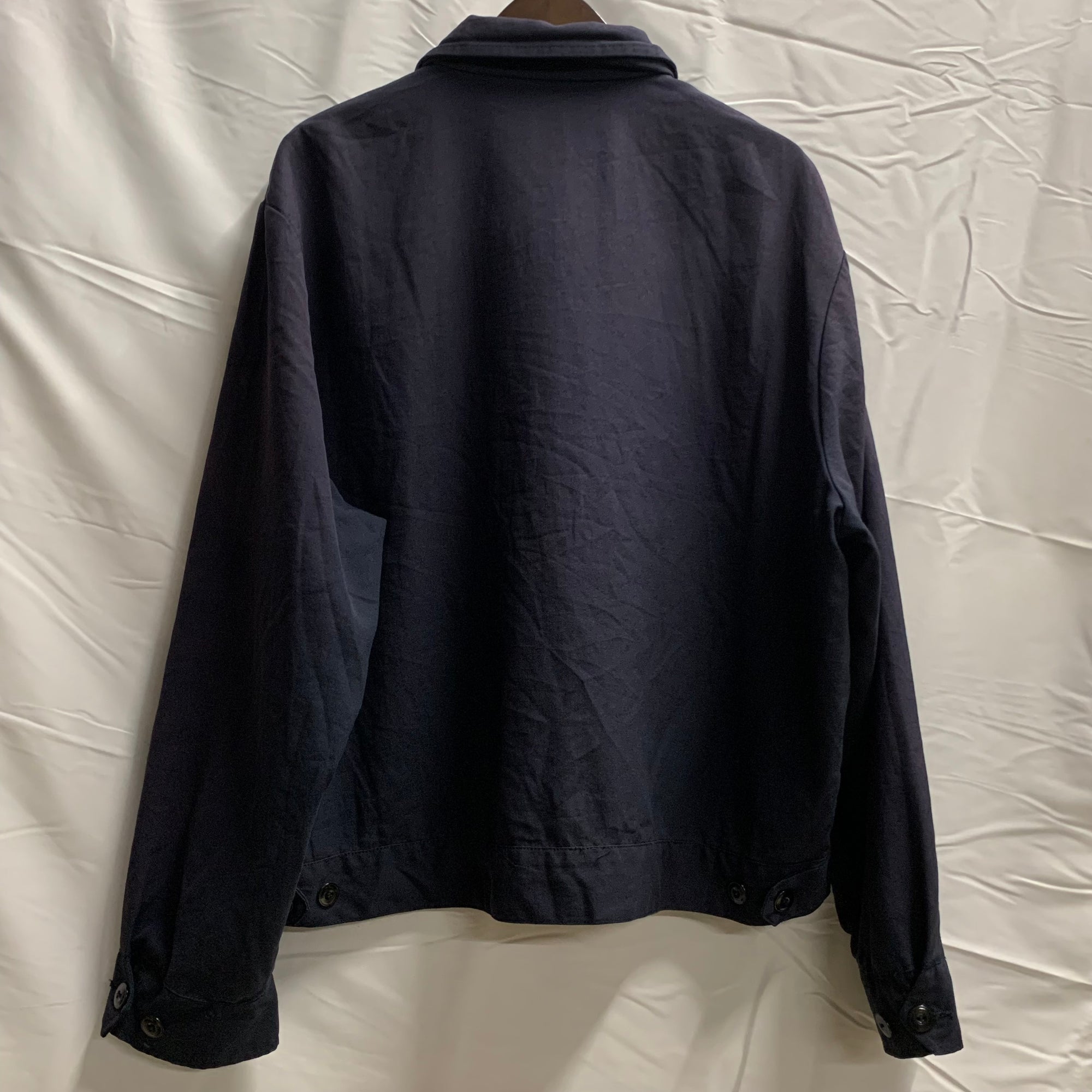【中古】【古着】 無地 ジャケット ネイビー