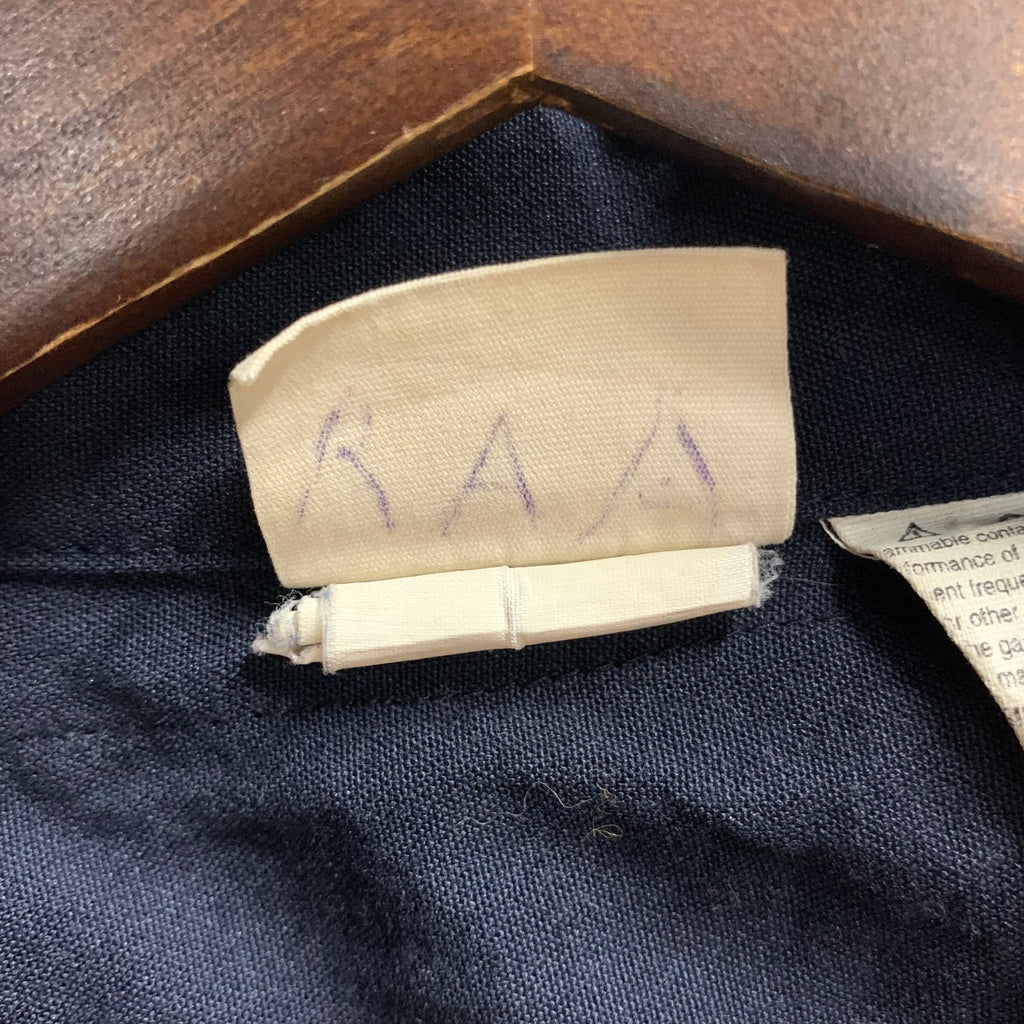 【中古】【古着】 無地 ジャケット ネイビー