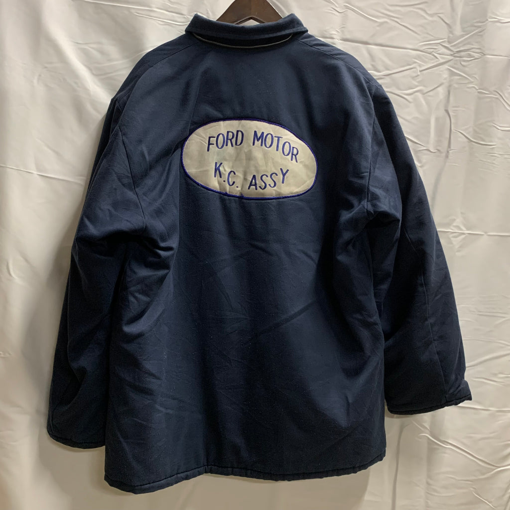 【中古】【古着】RED KAP ツーポイント ジャケット ネイビー×オレンジ XL/LNサイズ