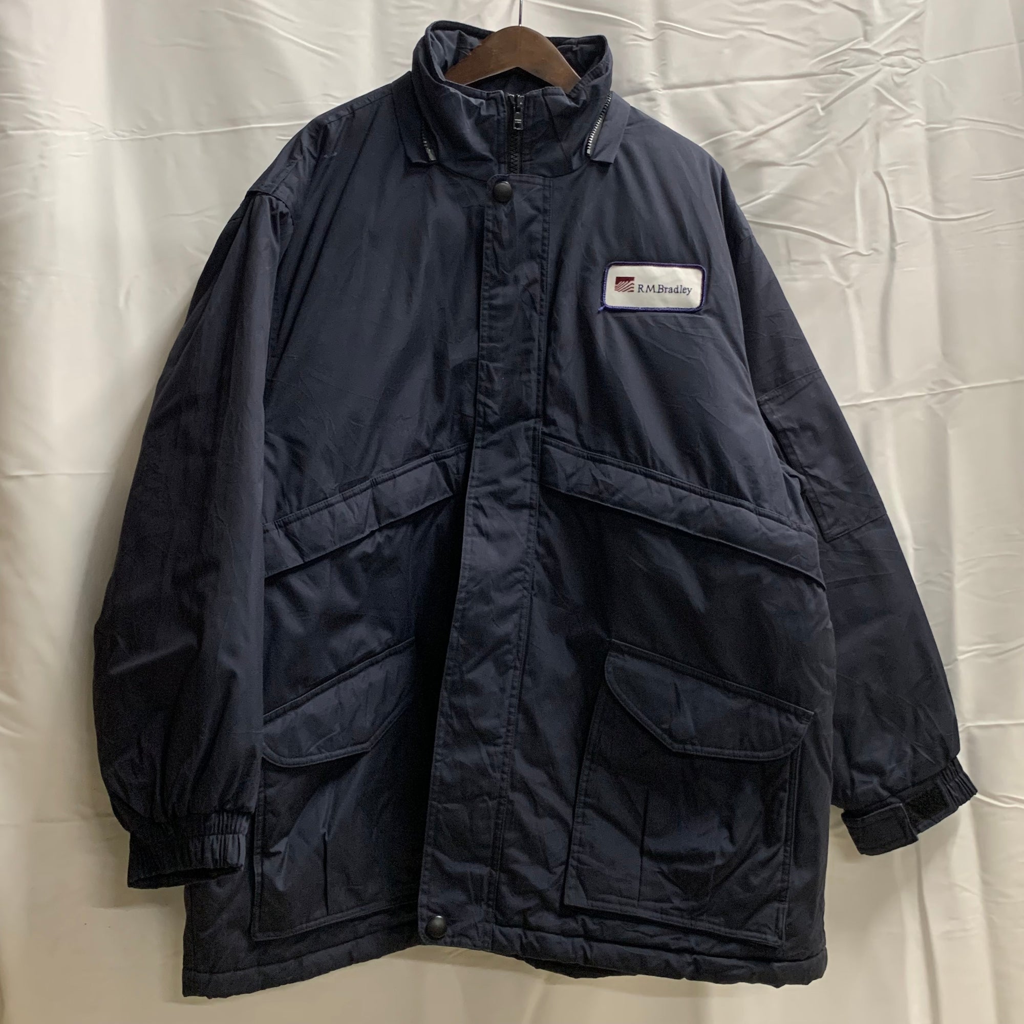 【中古】【古着】RED KAP ワンポイント ジャケット ネイビー