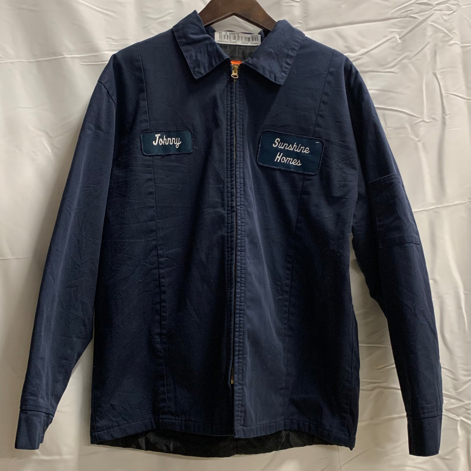 【中古】【古着】Cintas ツーポイント ジャケット ネイビー M/RGサイズ