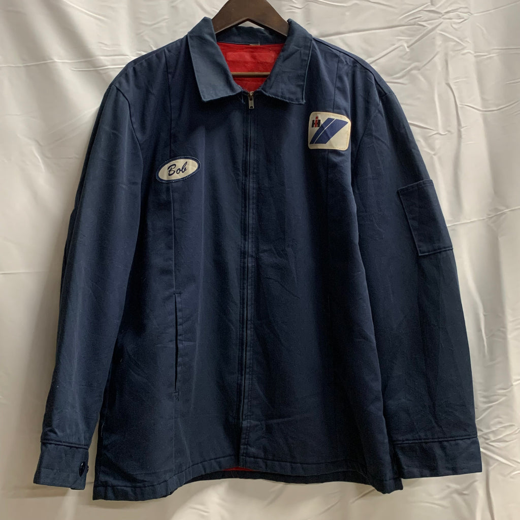 【中古】【古着】 ツーポイント ジャケット ネイビーブルー