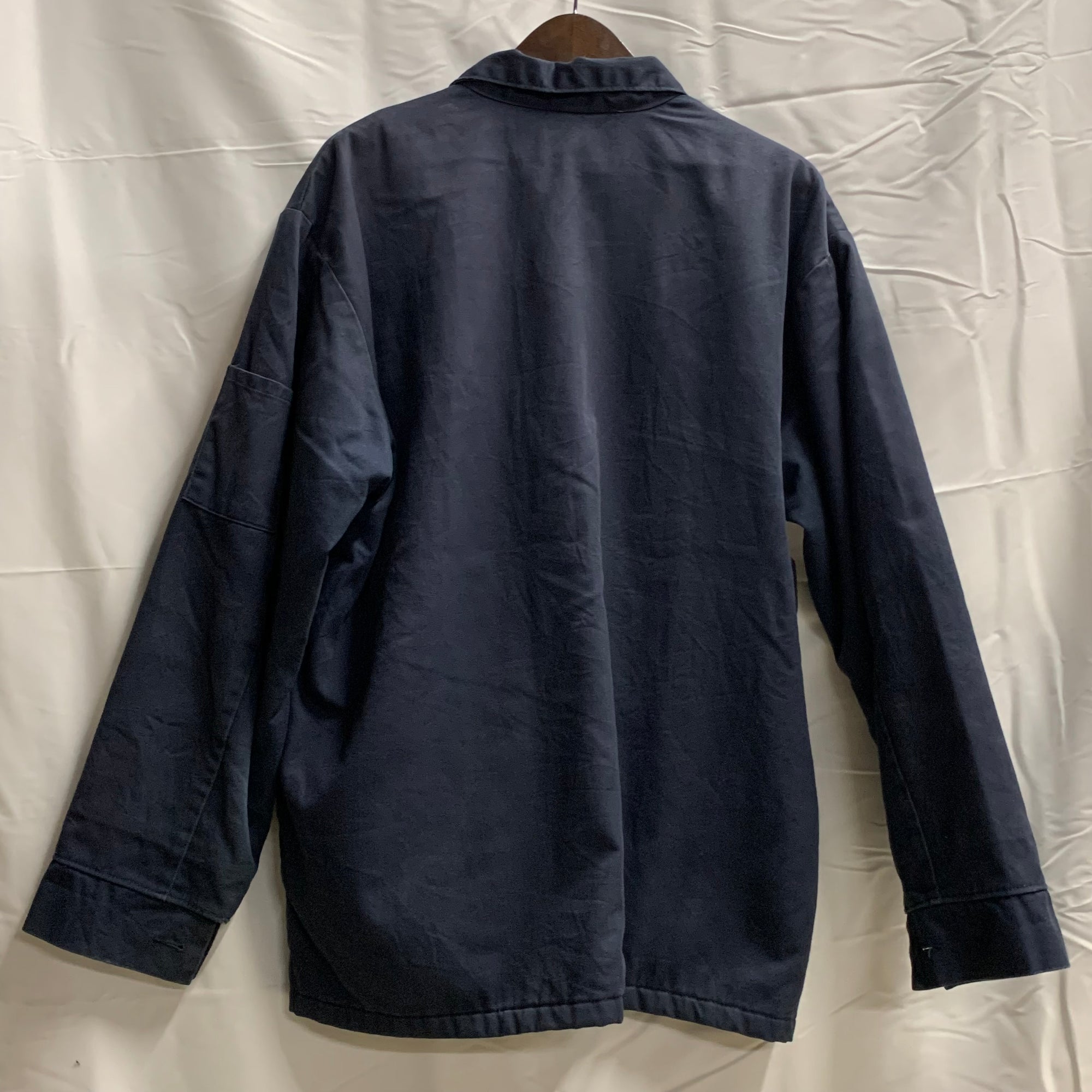 【中古】【古着】Cintas 無地 ジャケット ネイビー L/Rサイズ