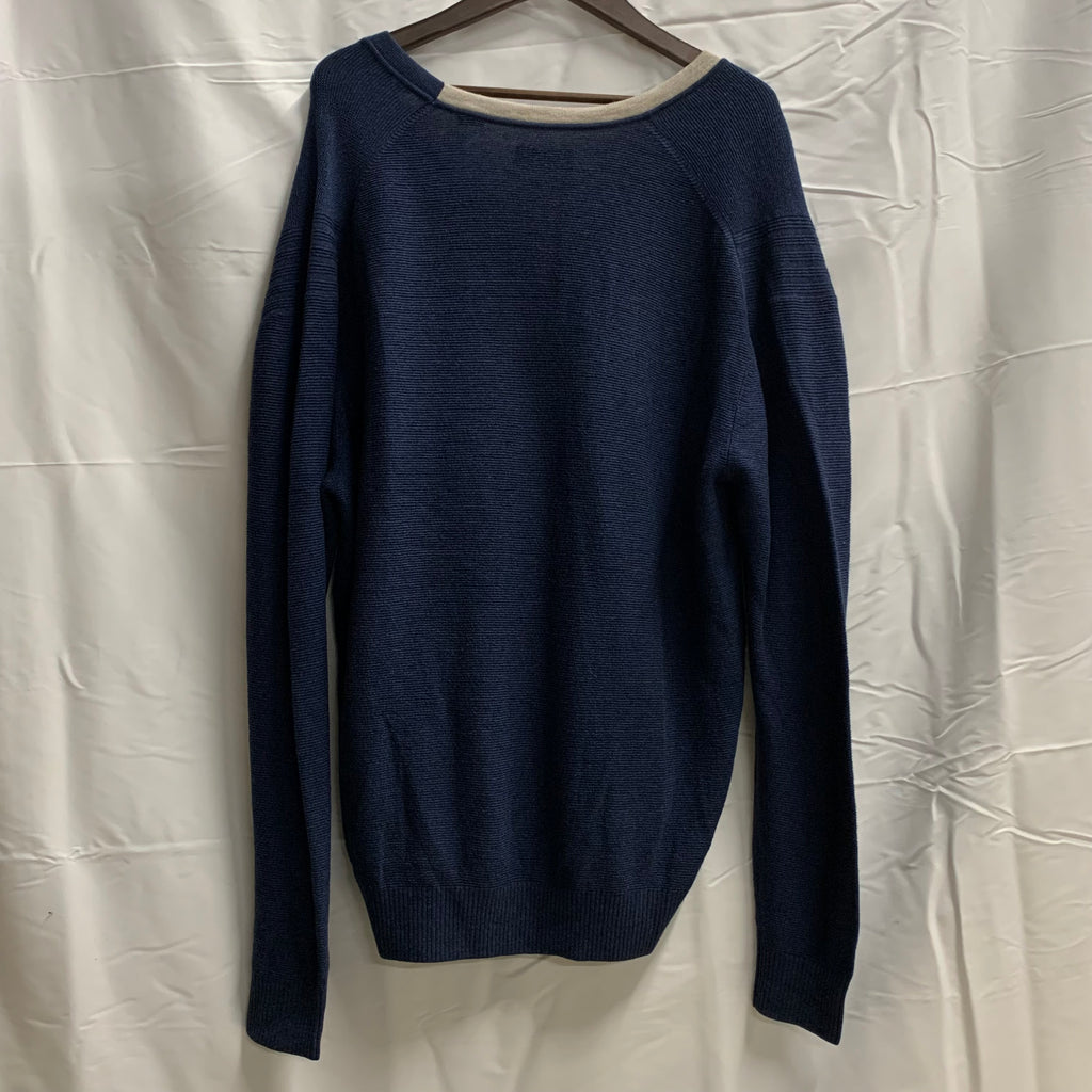 【中古】【古着】Callaway 無地 カーディガン ネイビー XLサイズ