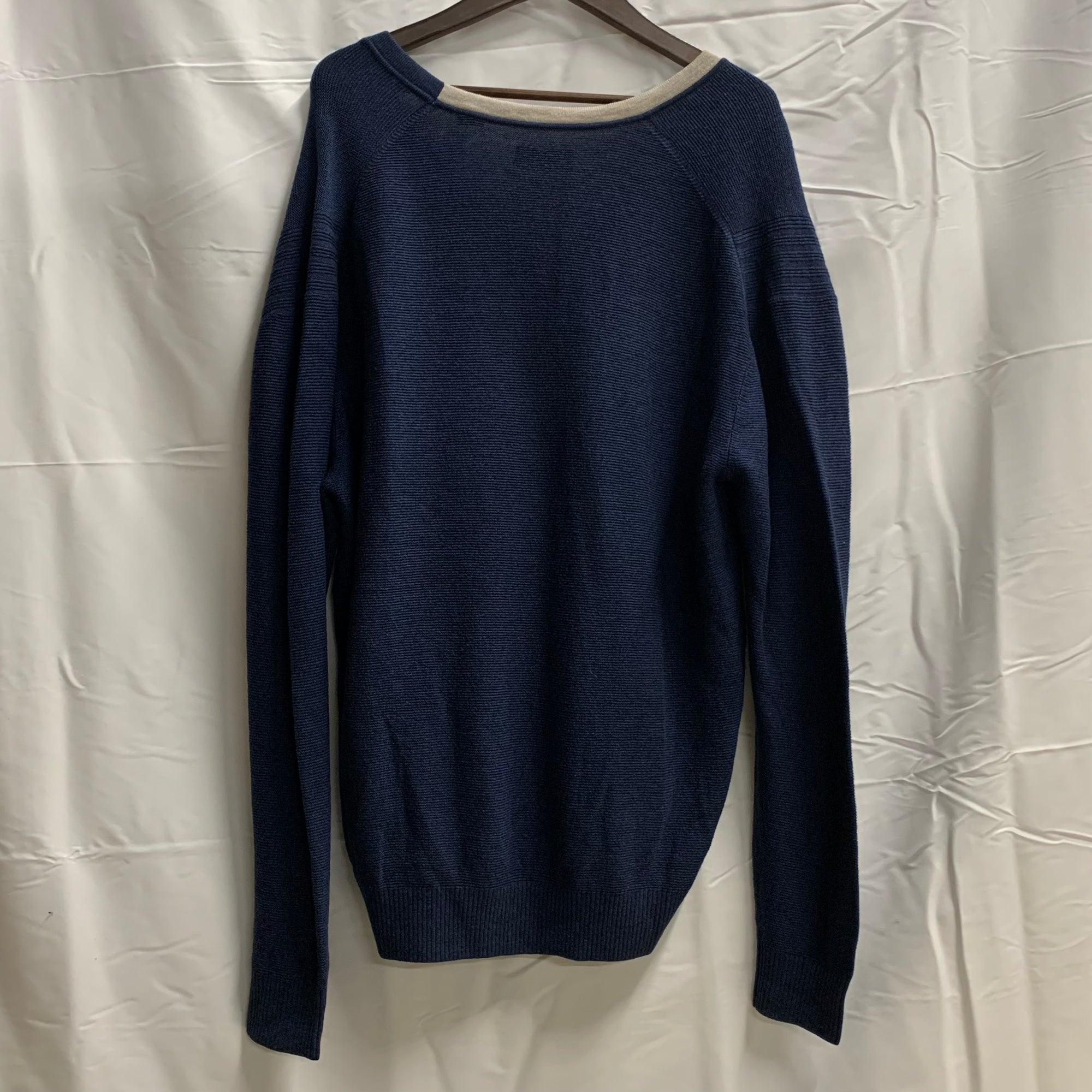 【中古】【古着】Callaway 無地 カーディガン ネイビー XLサイズ