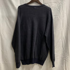 【中古】【古着】NAUTICA ワンポイント ニット ブラック Lサイズ