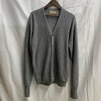 【中古】【古着】 無地 カーディガン グレー