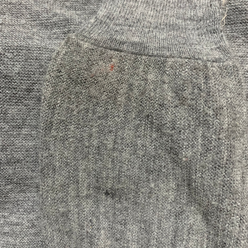 【中古】【古着】 無地 カーディガン グレー