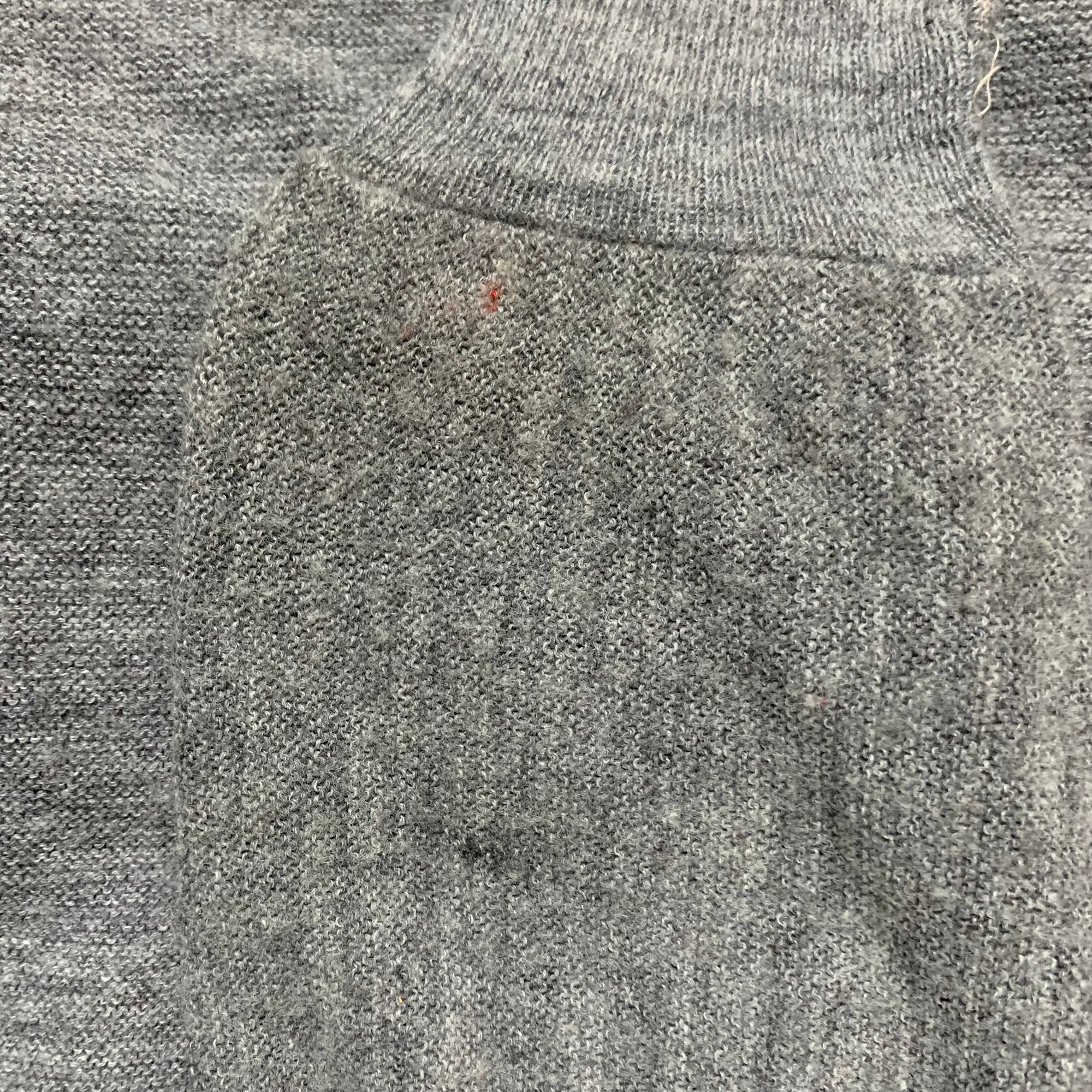 【中古】【古着】 無地 カーディガン グレー