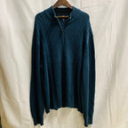 【中古】【古着】Calvin Klein 無地 ニット ネイビーブルー XXLサイズ