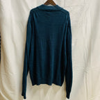 【中古】【古着】Calvin Klein 無地 ニット ネイビーブルー XXLサイズ