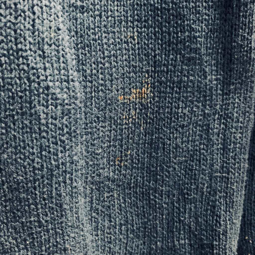 【中古】【古着】Calvin Klein 無地 ニット ネイビーブルー XXLサイズ