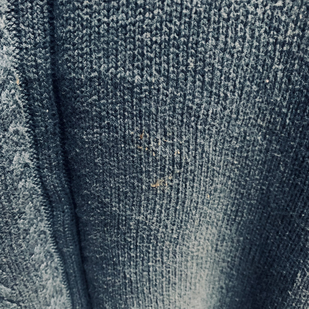 【中古】【古着】Calvin Klein 無地 ニット ネイビーブルー XXLサイズ