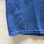 【中古】【古着】PORT & COMPANY プリント S/S カットソー ブルー