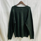 【中古】【古着】L.L.Bean 無地 ニット グレーブラック L/Rサイズ